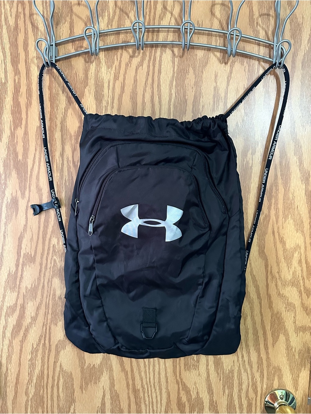 Black Under Armour Undeniable 2.0 Sackpack Water Resistant 3 Compartments